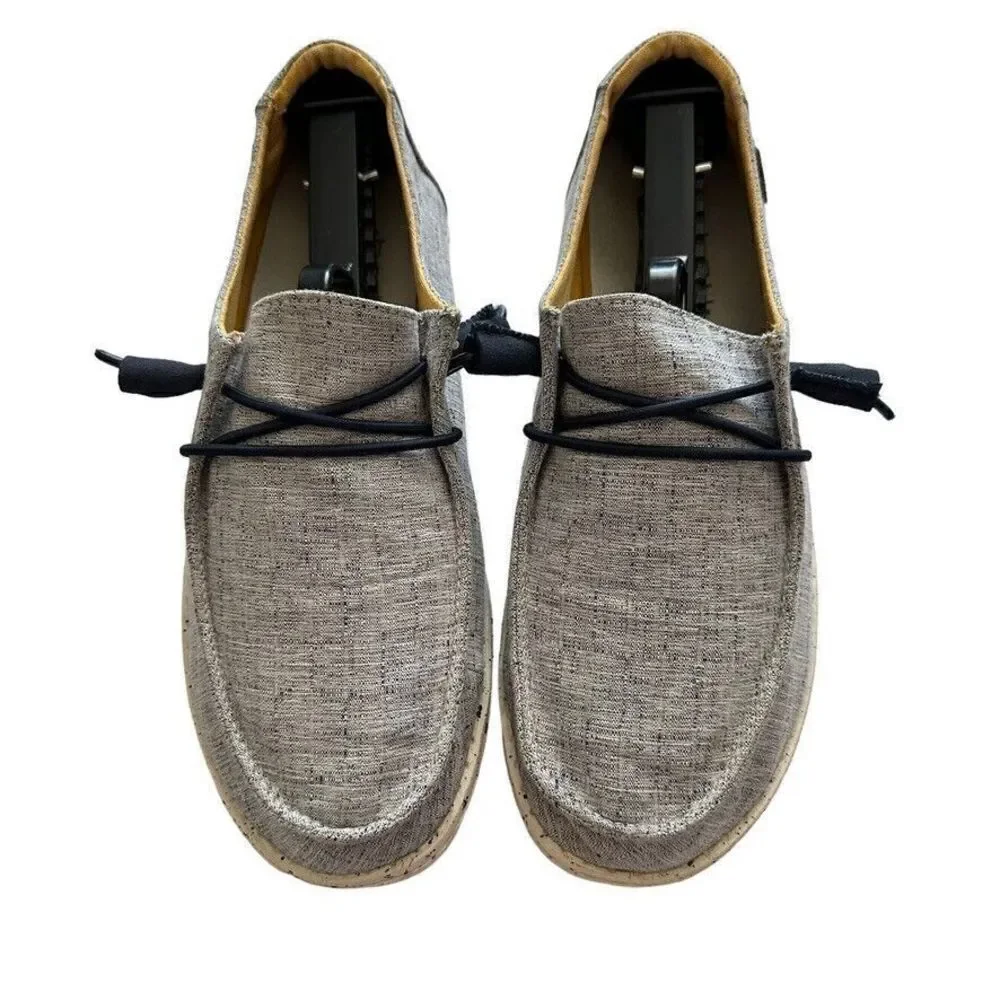 Hey Dude Wendy Sneakers Women's‎ 7 Chambray White Blue Slip On